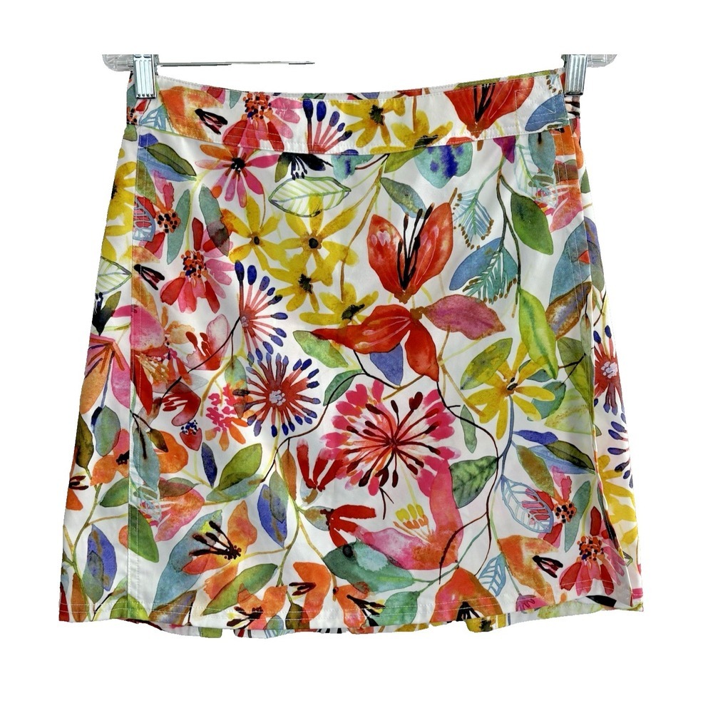 RIPSKIRT Hawaii Women Wrap Skirt Hook Loop Closure Sz S Multicolor 71-2